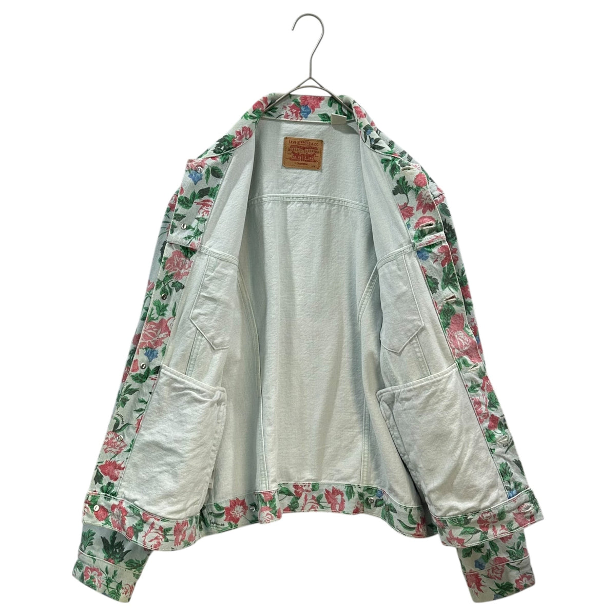 Supreme x Levi's 16SS Roses Denim Trucker Jacket Size L
