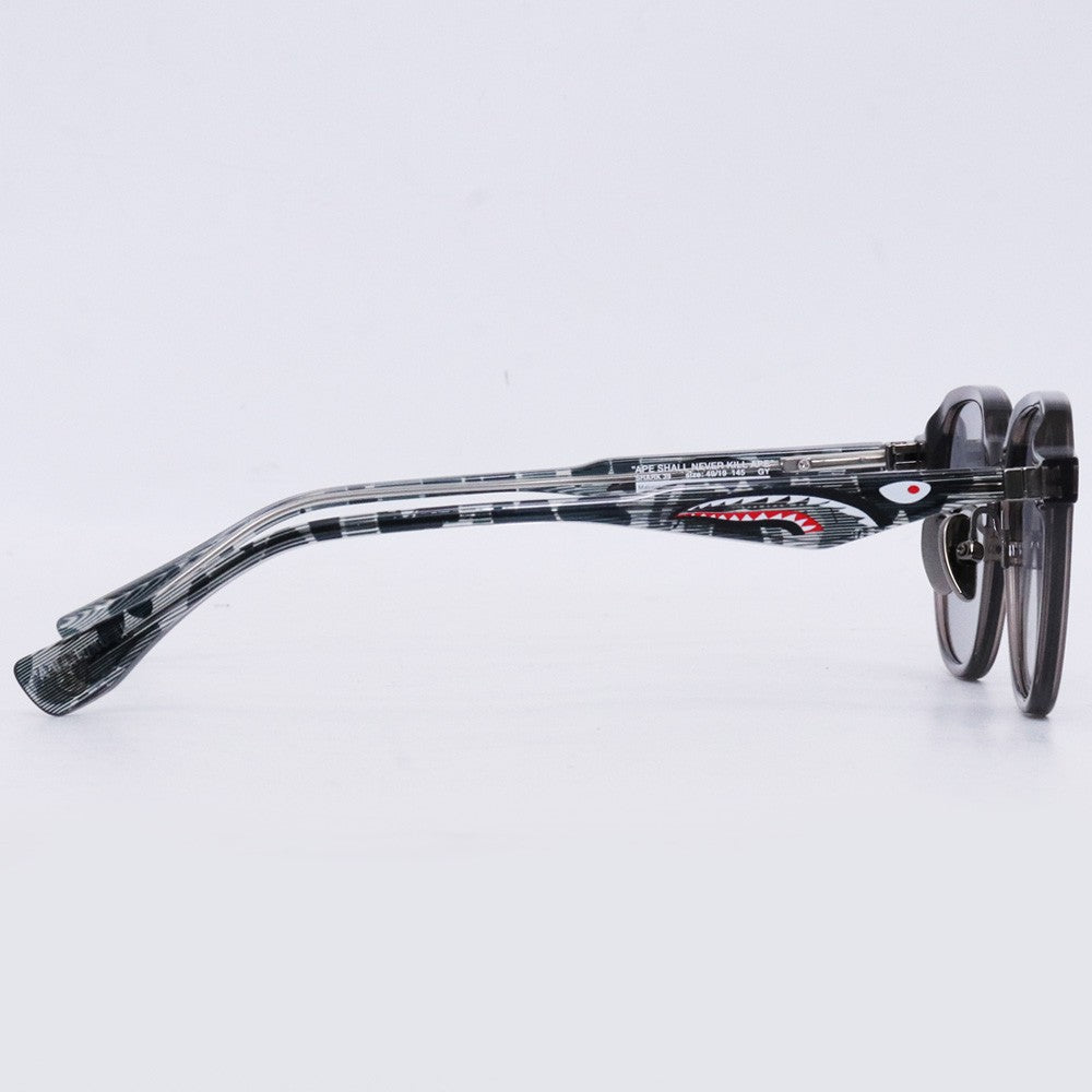 Bape 24SS Shark Gray Sunglasses 49-19-145