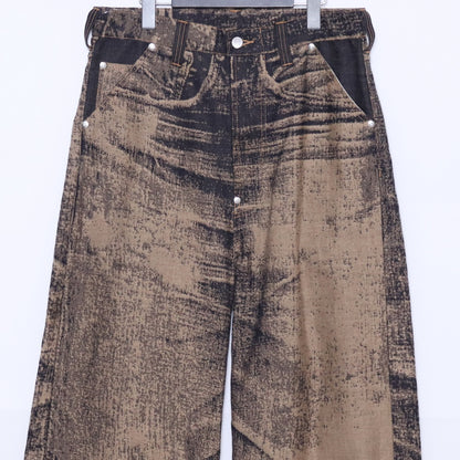 DAISUKE TANABE 26SS X-Ray Jacquard Wide Denim Jeans Size 32