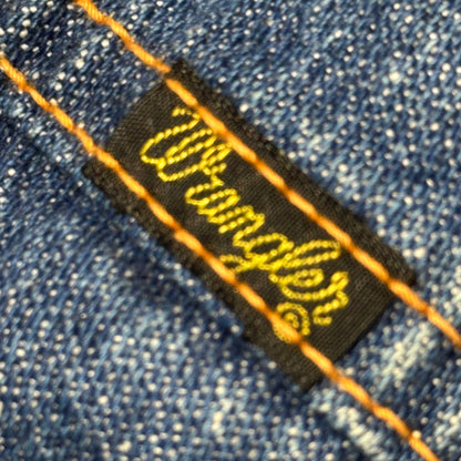 WRANGLER 70s Vintage Indigo Denim Fleece Jacket Size 36