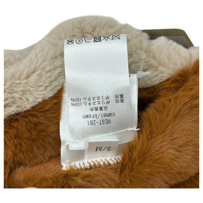 La Fiorentina Long Faux Fur Reversible Vest Size S/M