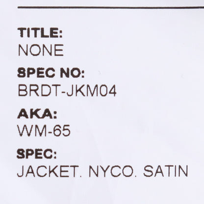 WTAPS 19SS WM-65 Military Jacket Black Size 2