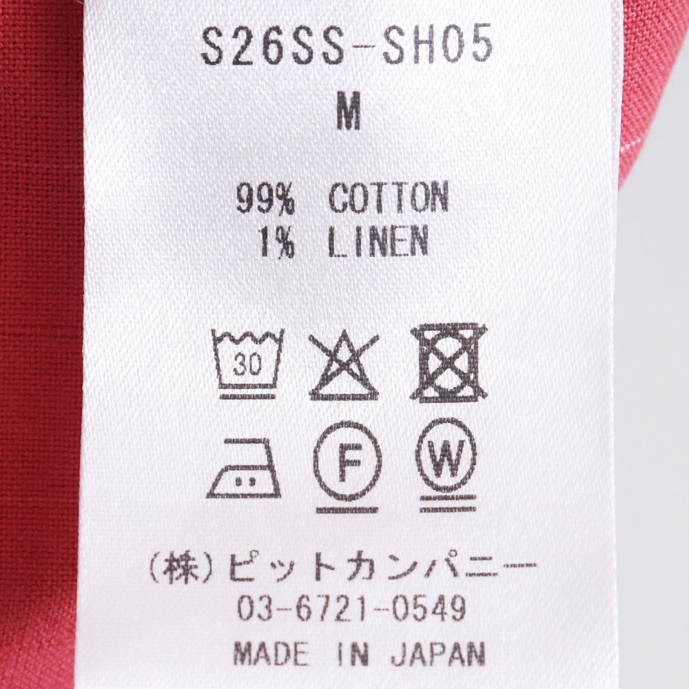 STEAF 26SS Horse Shoer Shirt Red Size M