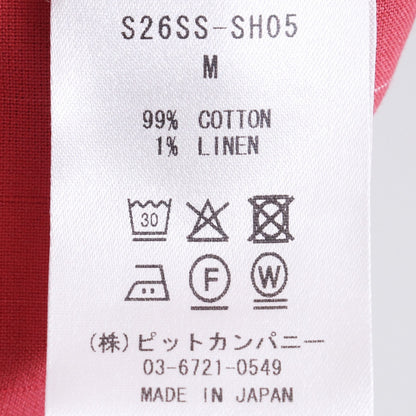 STEAF 26SS Horse Shoer Shirt Red Size M
