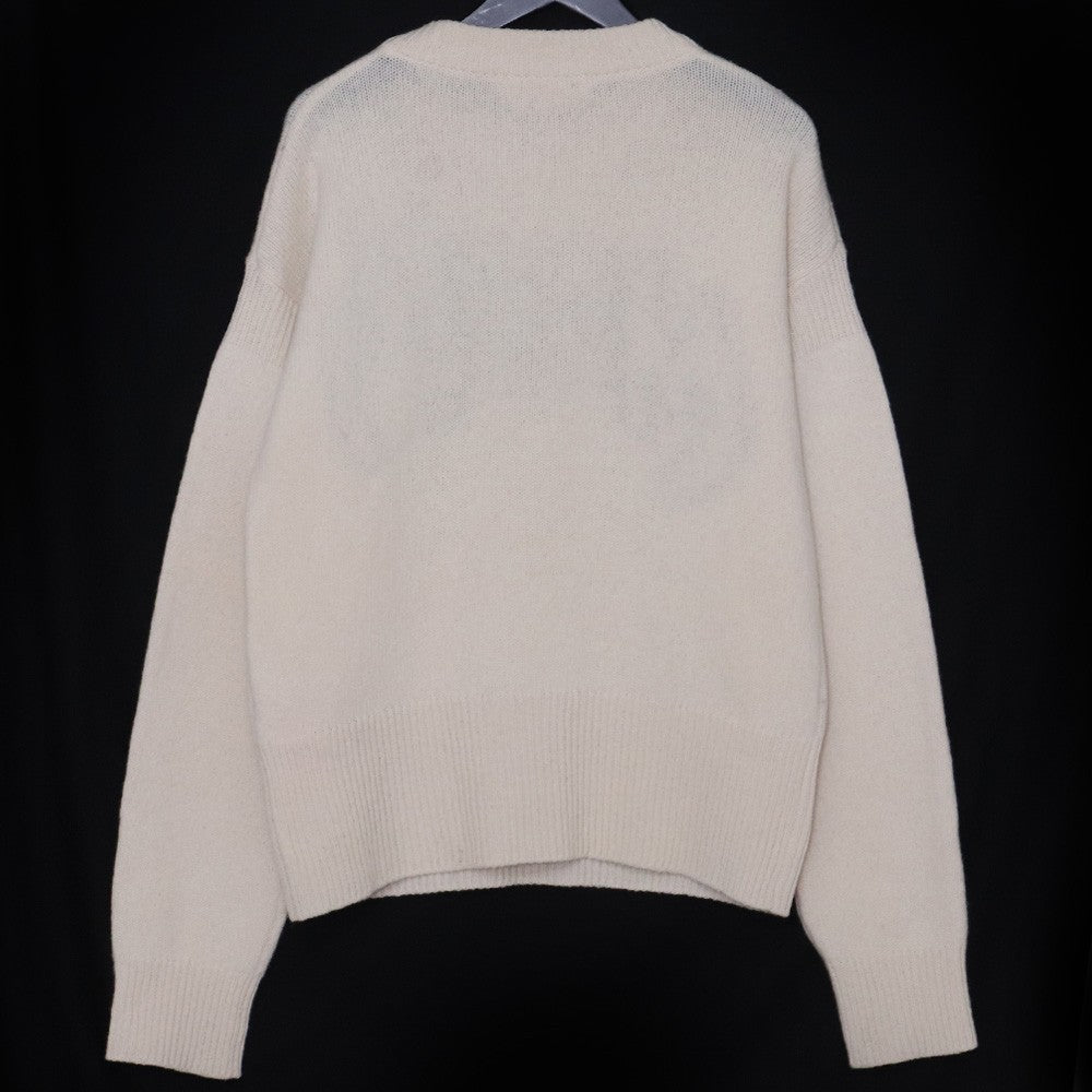MARNI Shetland Wool Nylon Crewneck Sweater White Size 46