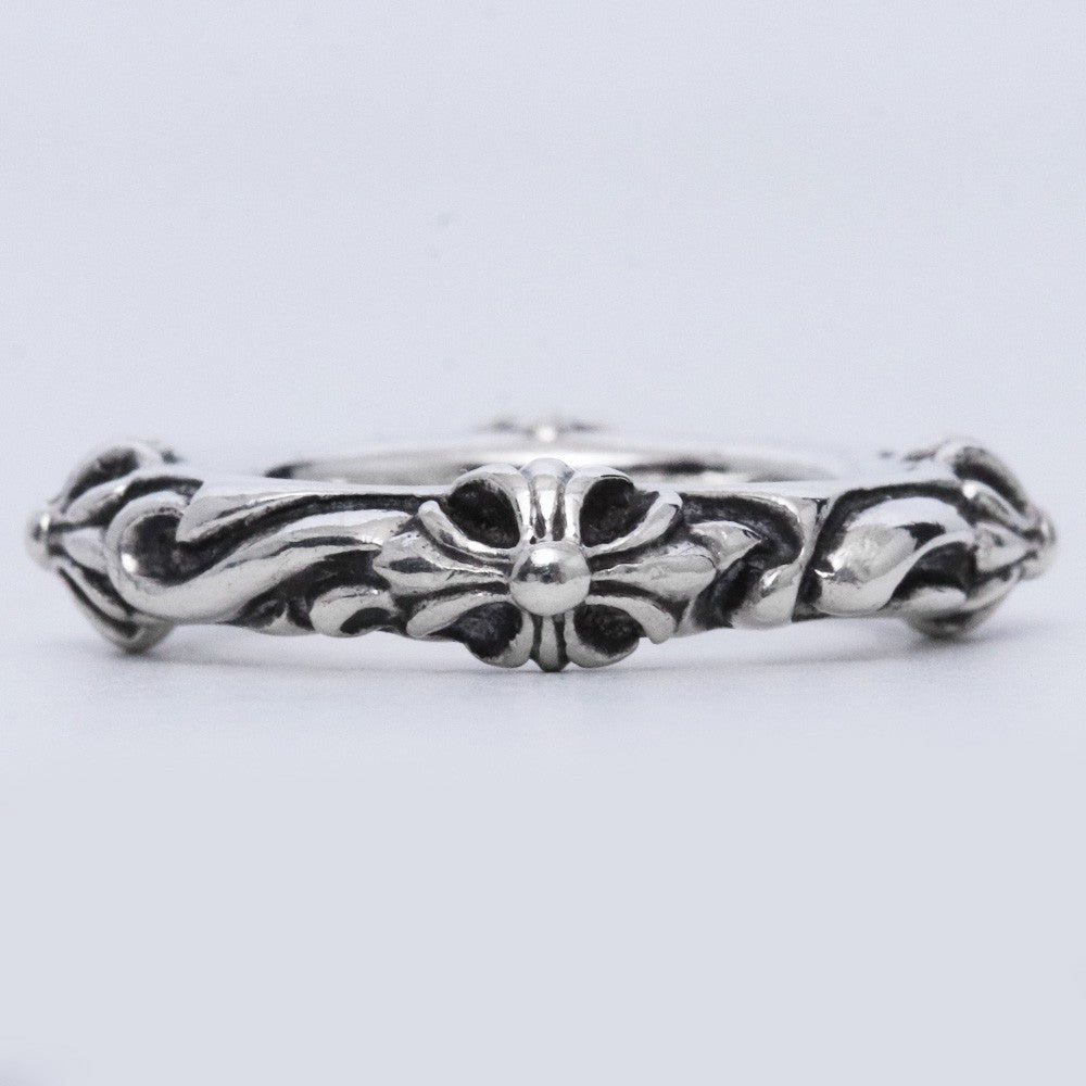 CHROME HEARTS SBT Band Ring Silver Size JP 12
