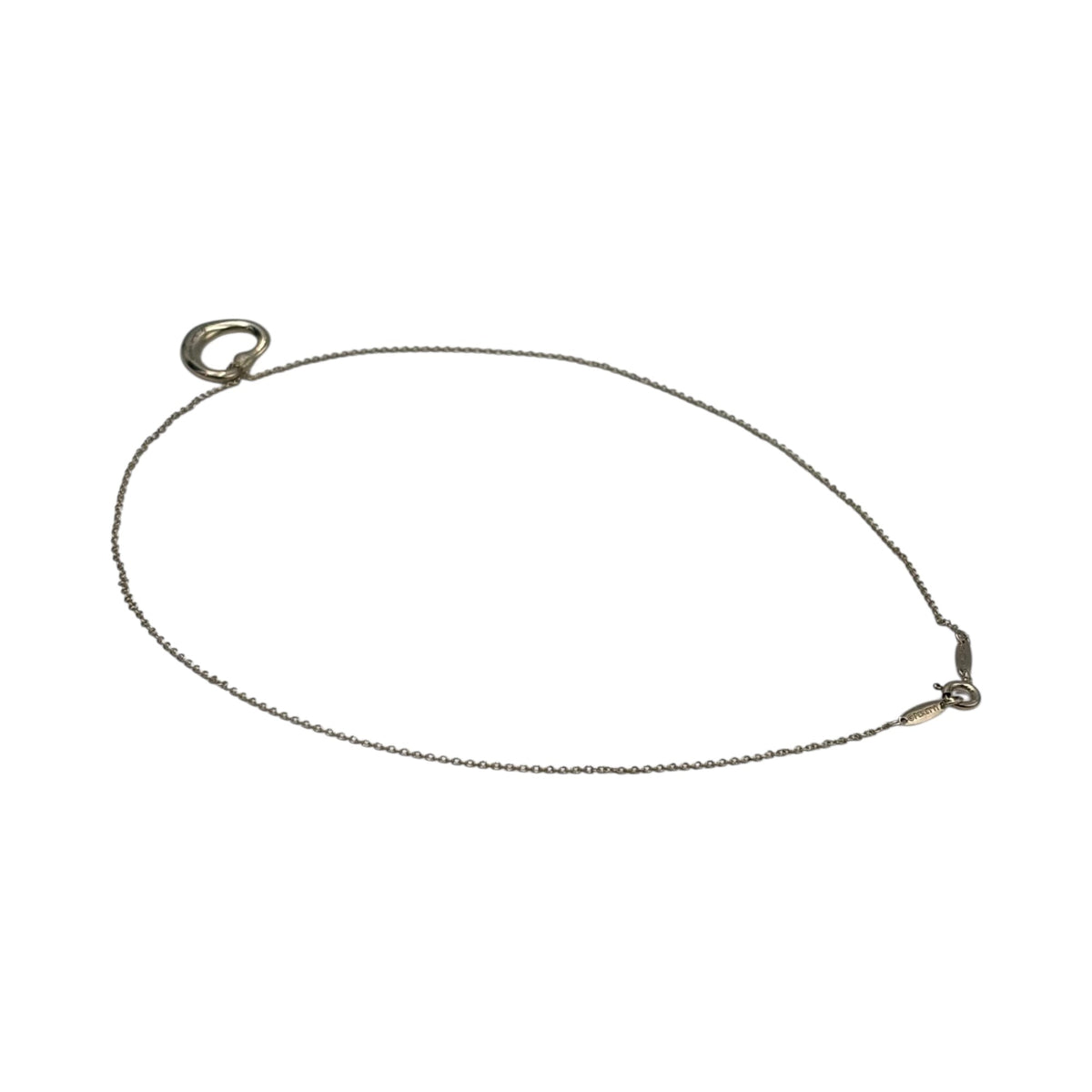 TIFFANY & CO. Elsa Peretti Open Heart Necklace Silver