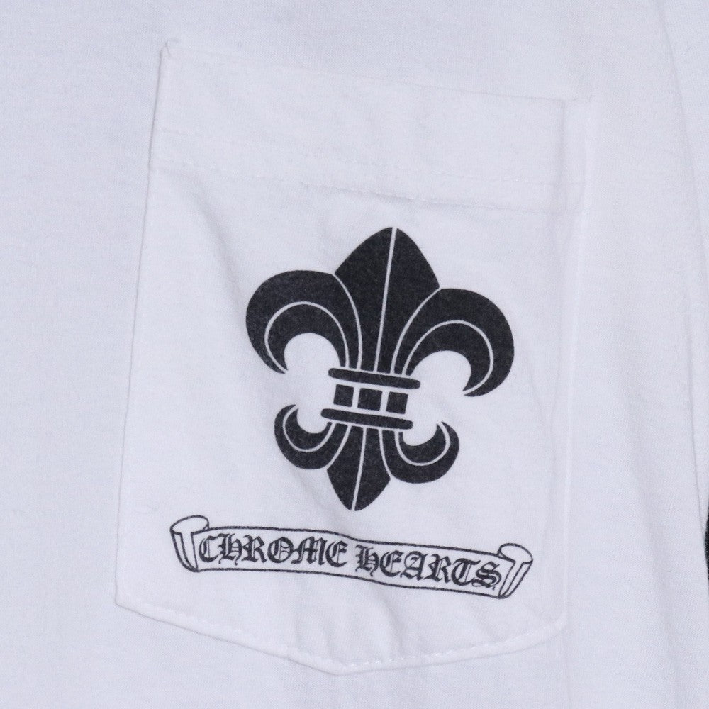 CHROME HEARTS BS Fleur Logo Print T-Shirt White Size S