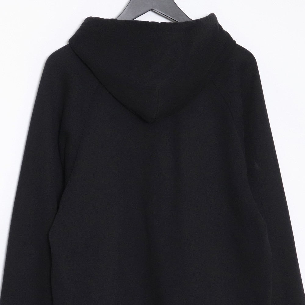 Balenciaga BB Logo Black Pullover Hoodie Size M