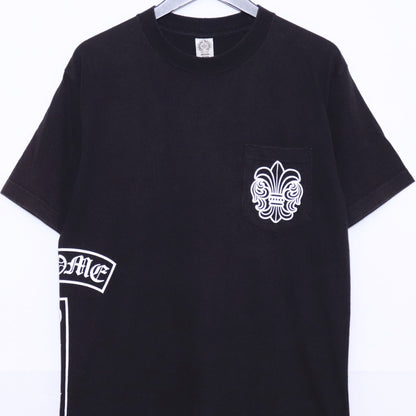 CHROME HEARTS OLD BS Flare T-Bar Pocket T-Shirt Black Size M
