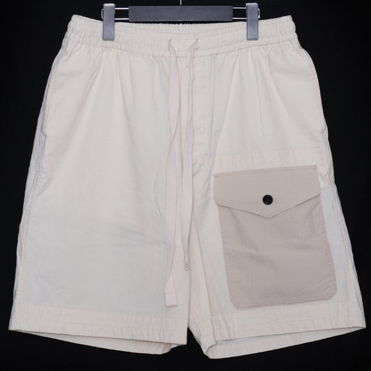 SUS-SOUS 25SS Organic Cotton Silk Nep Shorts White Size 9