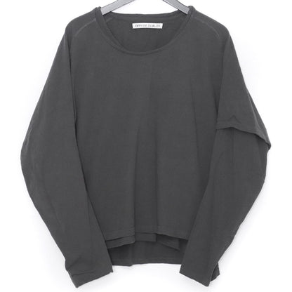 OPPOSE DUALITY 26SS Gray One Side Sleeve T-Shirt Size 48