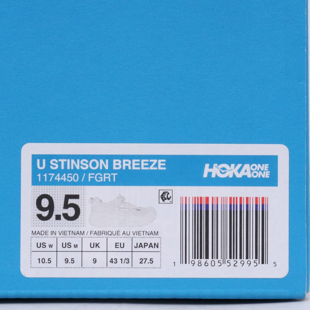 HOKA Stinson Breeze Frost Grout Sneakers White Size 27.5cm