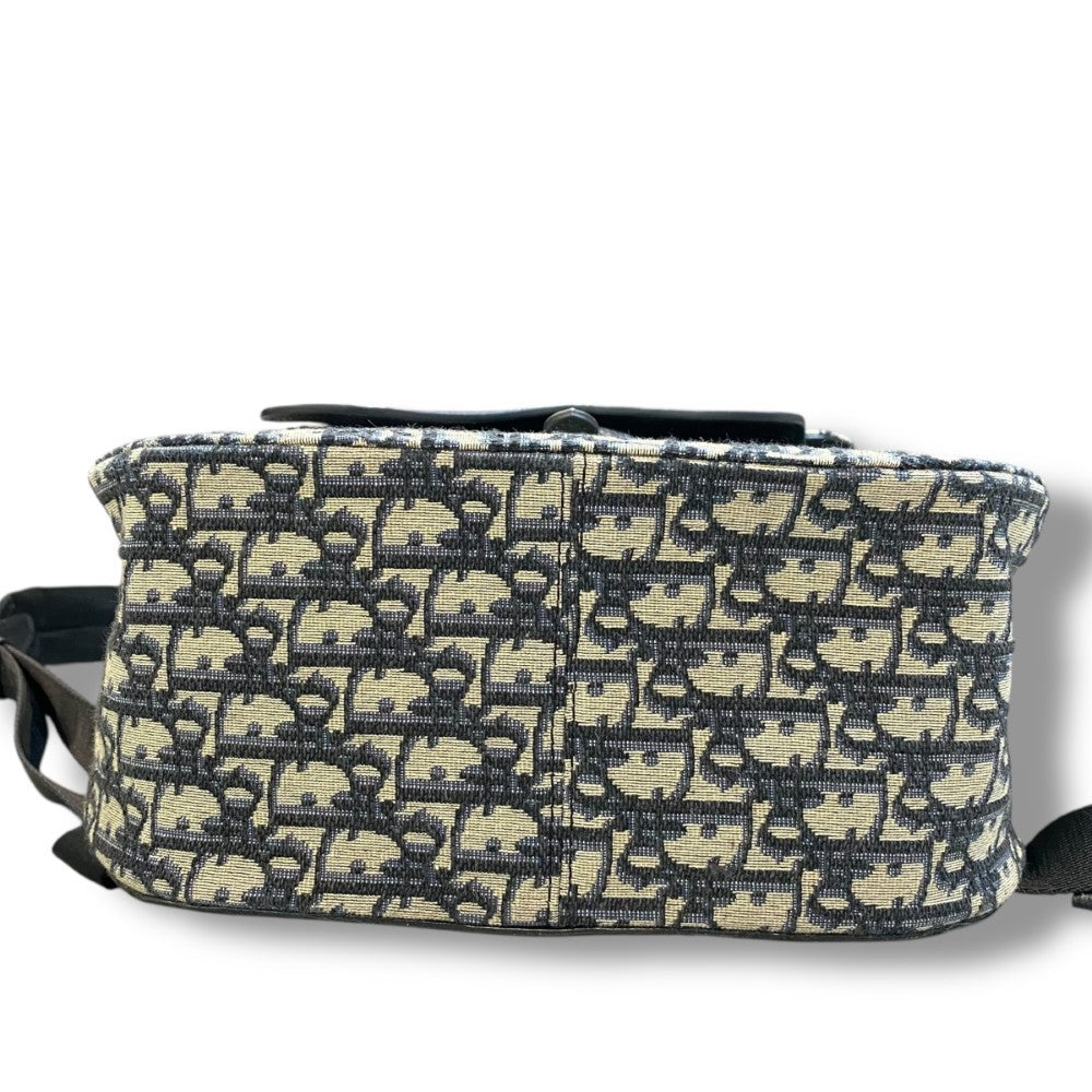 Dior Gray Gallop Oblique Jacquard Backpack Size F