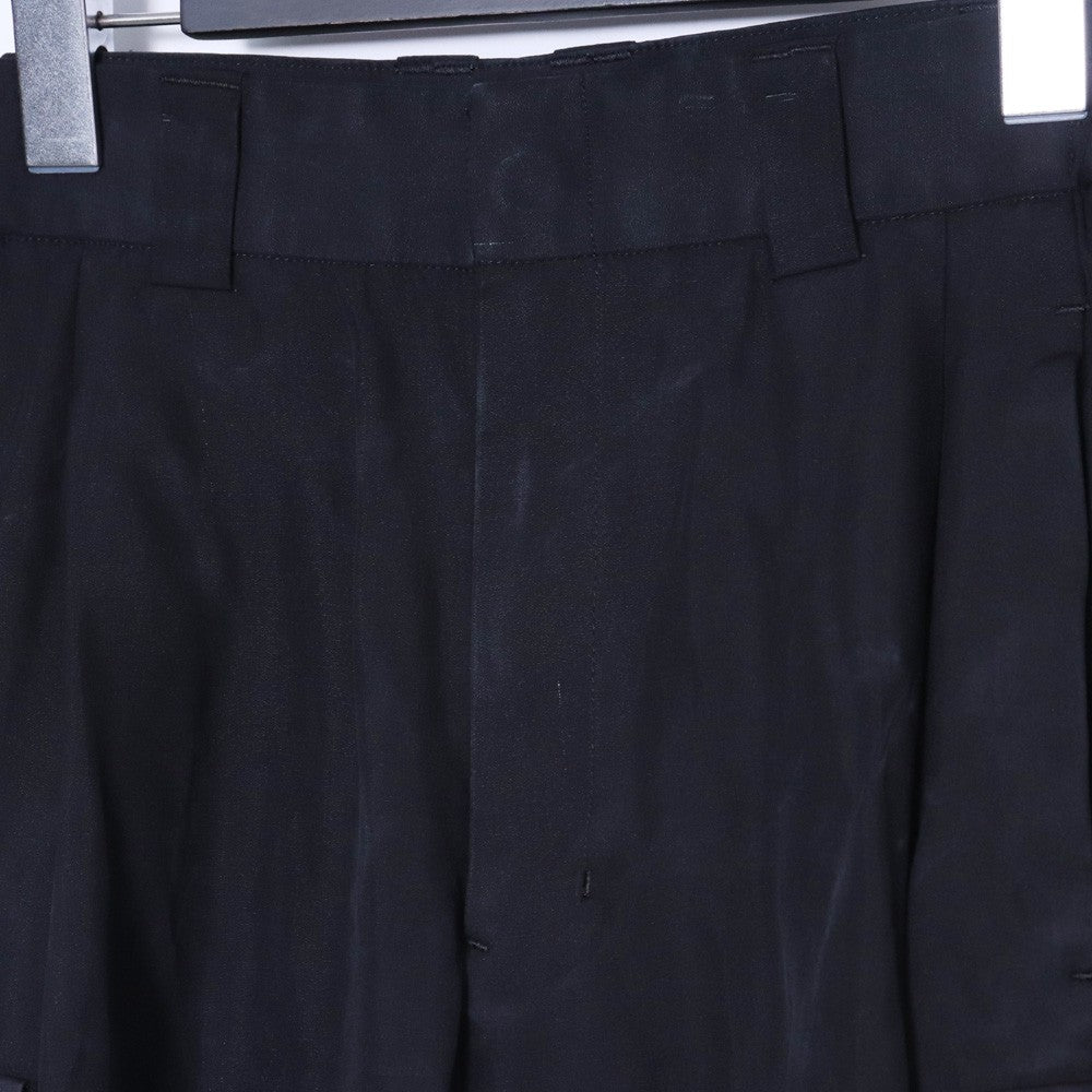 DEVOA 19SS High Density Silk Cropped Cargo Pants Size 1