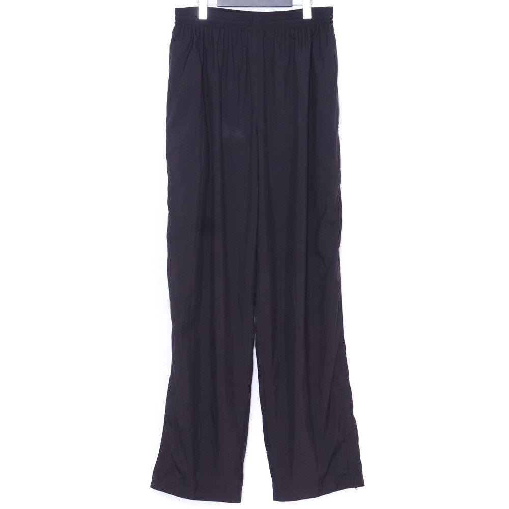 Balenciaga 21SS Black Nylon Zipped Hem Track Pants Size 48