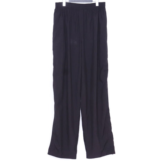 Balenciaga 21SS Black Nylon Zipped Hem Track Pants Size 48