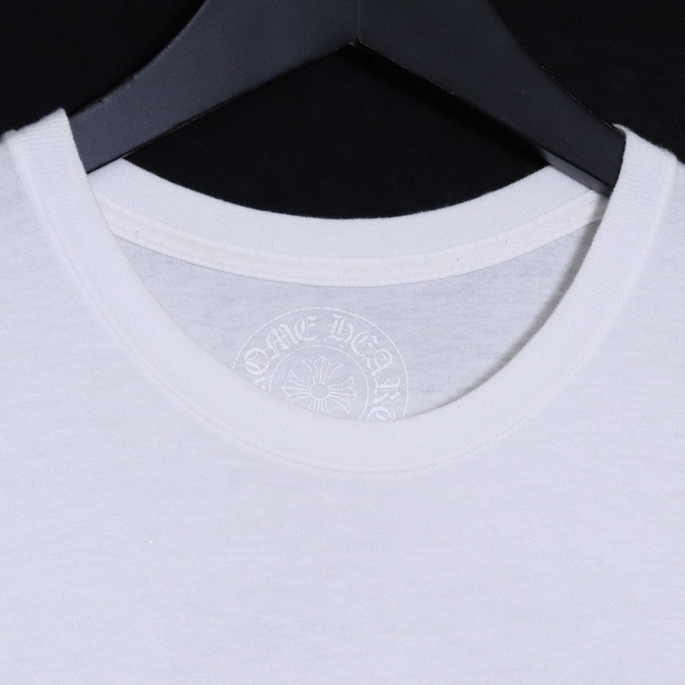 CHROME HEARTS BS Fleur Logo Print T-Shirt White Size S