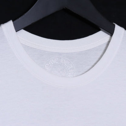 CHROME HEARTS BS Fleur Logo Print T-Shirt White Size S