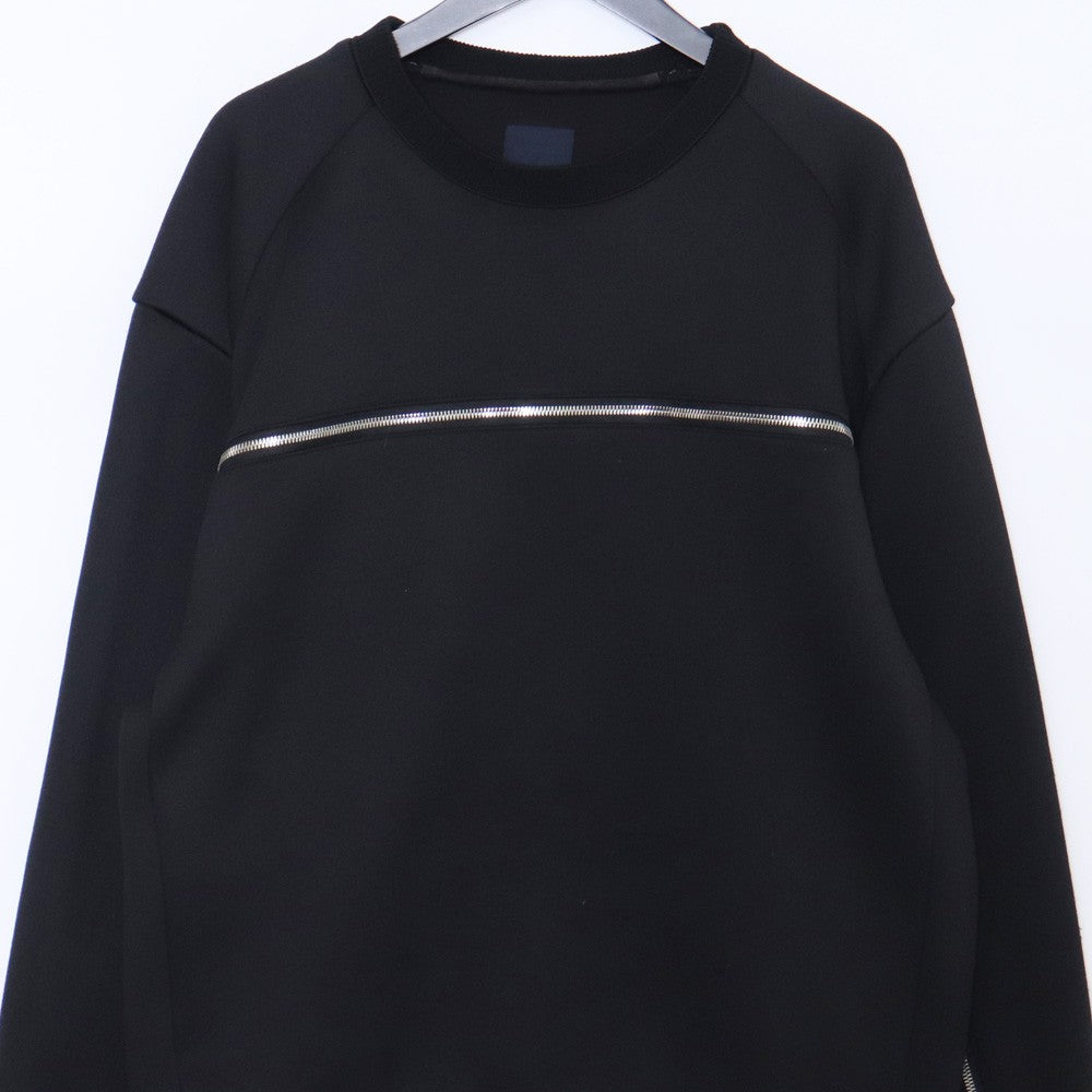 JUUN.J Zip Pullover Hoodie Black Size 44