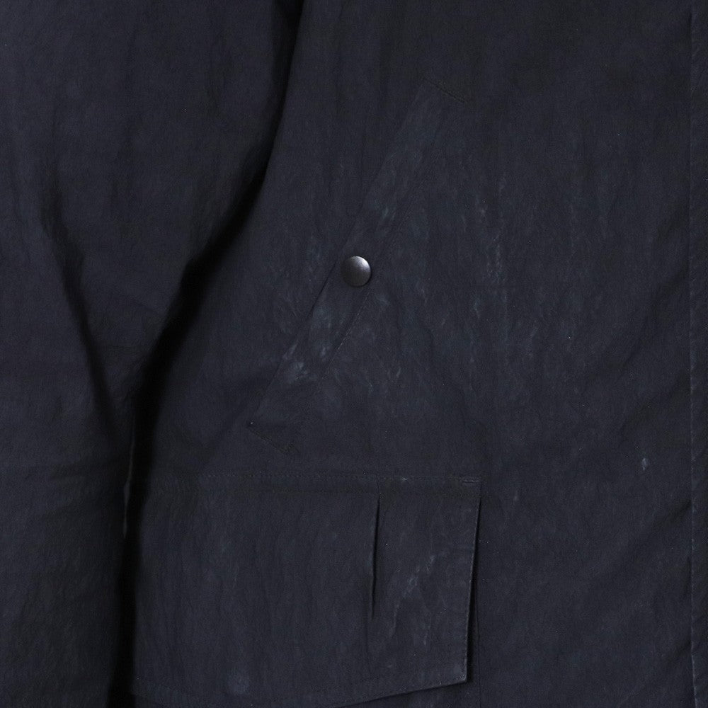 DEVOA 23AW Shrink Cotton Nylon Down Jacket Black Size 2
