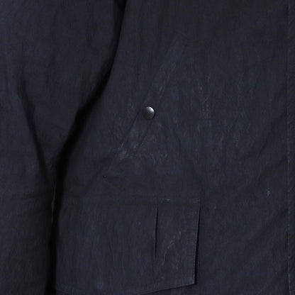 DEVOA 23AW Shrink Cotton Nylon Down Jacket Black Size 2