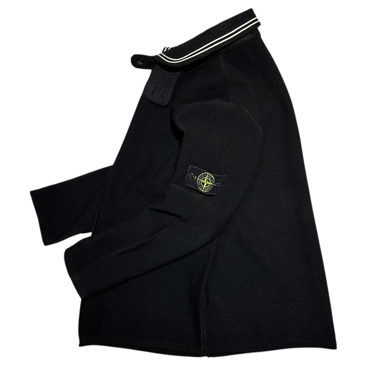 STONE ISLAND 06AW Archive Zip-Up Knit Jacket Black