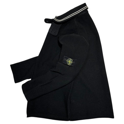 STONE ISLAND 06AW Archive Zip-Up Knit Jacket Black