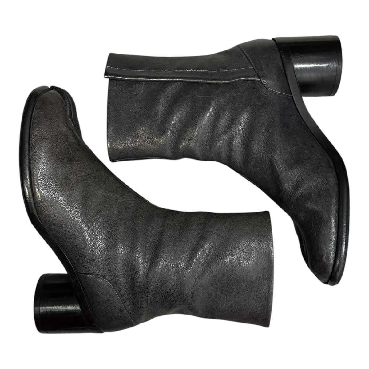 MAISON MARGIELA Tabi Ankle Boots Charcoal Gray Size EU 41