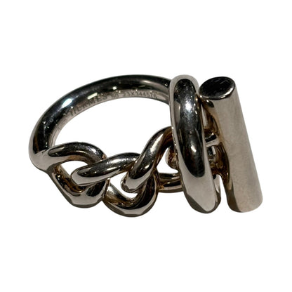 HERMES Echappe Croisette GM Silver925 Ring Size JP 10