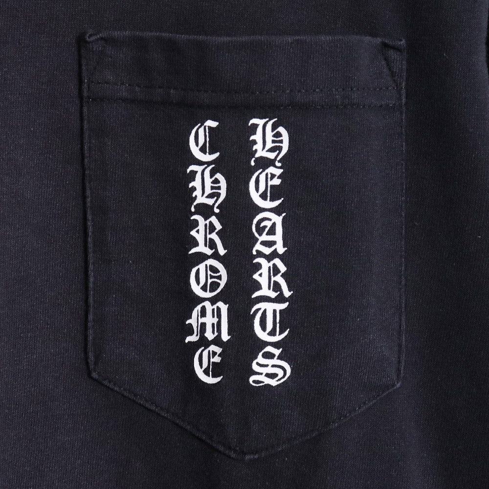 Chrome Hearts Old Scroll Label Arm T-Shirt Black Size S