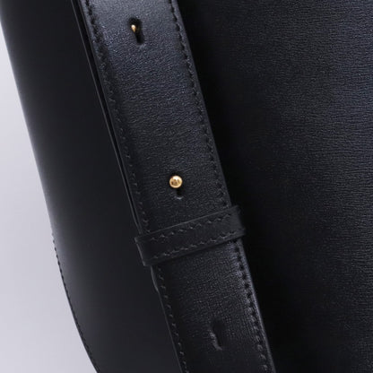 JIL SANDER CURVE BUCKET MD Leather Bag Black Size ONE SIZE