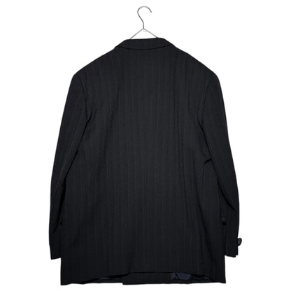 COMME des GARCONS HOMME PLUS 80s Striped Jacket Navy Size M
