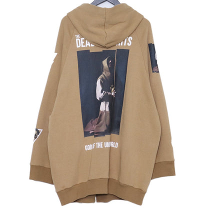 UNDERCOVER 19SS Big Tape D.Hermits Hoodie Beige Size 2