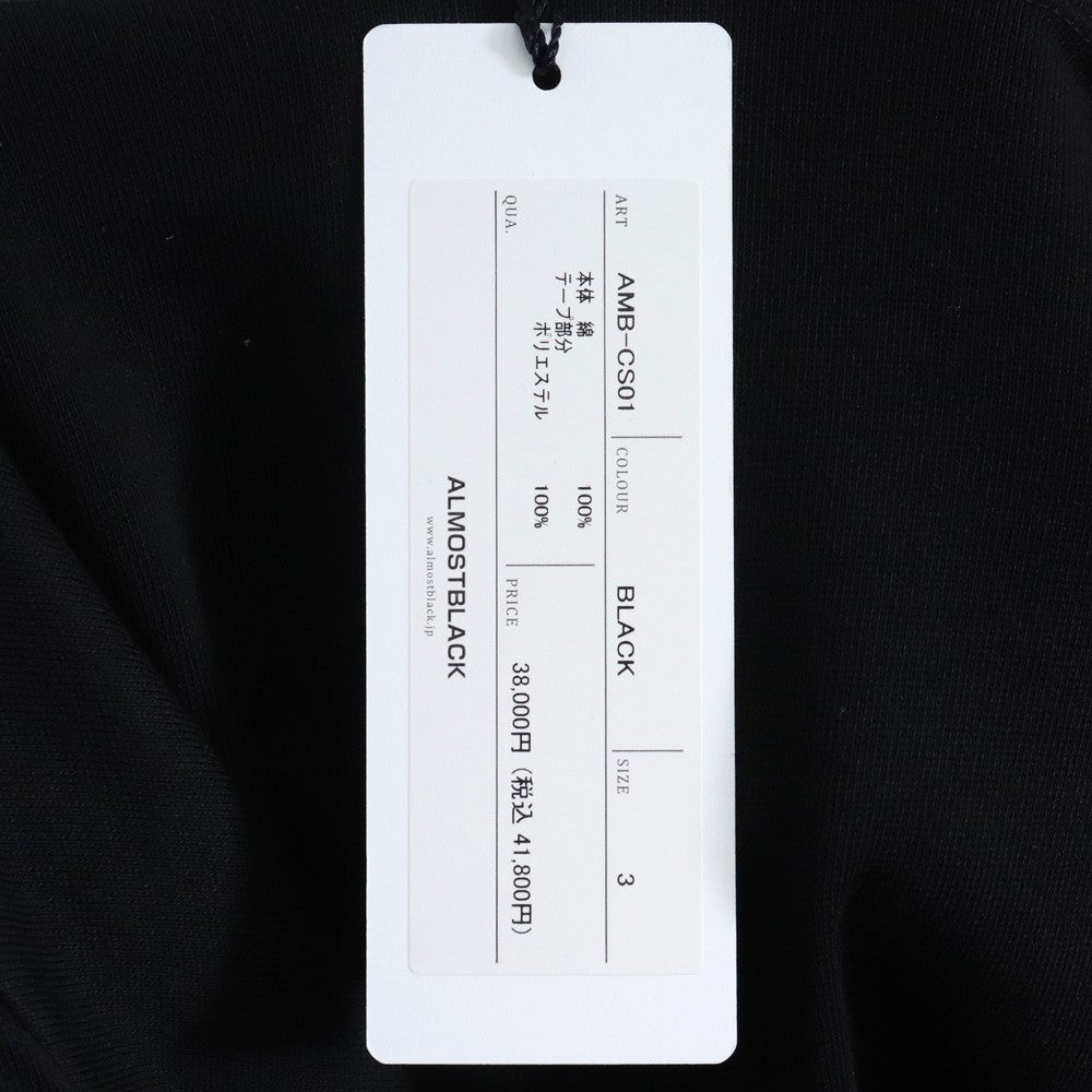 ALMOSTBLACK Dot Button Adjustment Sweat Hoodie Black Size 3