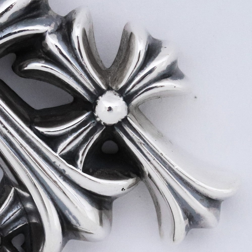 CHROME HEARTS Triple CH Cross Small Necklace Size F