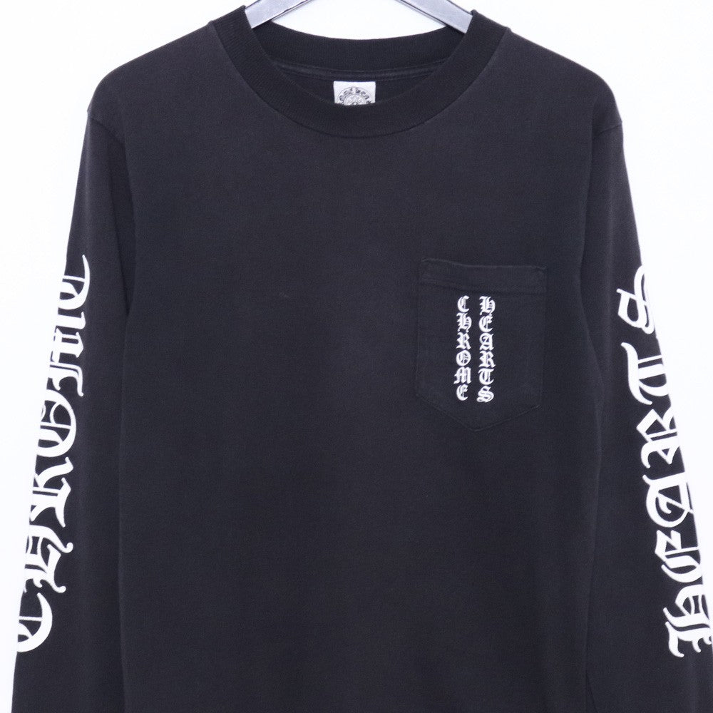 Chrome Hearts Old Scroll Label Arm T-Shirt Black Size S