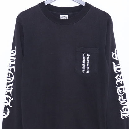 Chrome Hearts Old Scroll Label Arm T-Shirt Black Size S