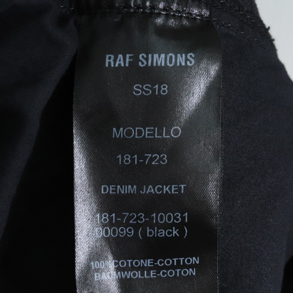 RAF SIMONS 18SS New Order Oversized Denim Jacket Size L