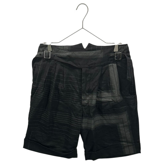 The Viridi-anne 21SS Square-Print Ghurka Shorts Size 2