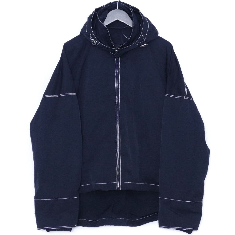 Bottega Veneta Lightweight Navy Tech Stitch Jacket Size S