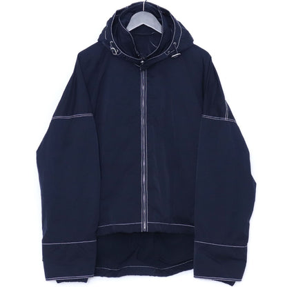 Bottega Veneta Lightweight Navy Tech Stitch Jacket Size S