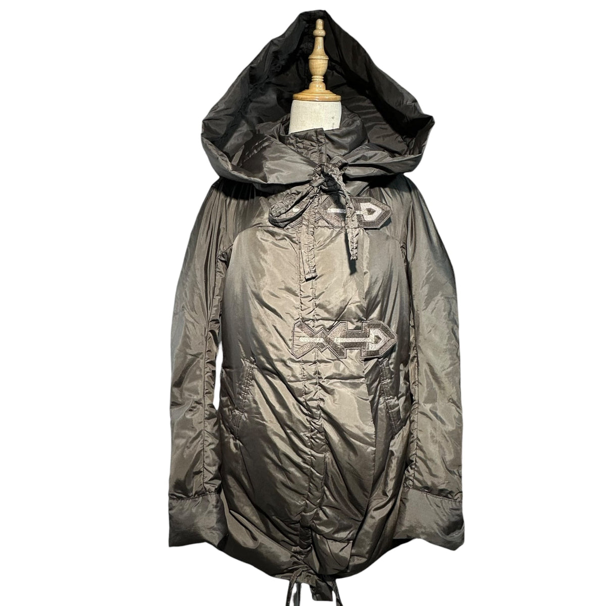 MARITHE FRANCOIS GIRBAUD 10AW Big Hood Coat Brown Size L