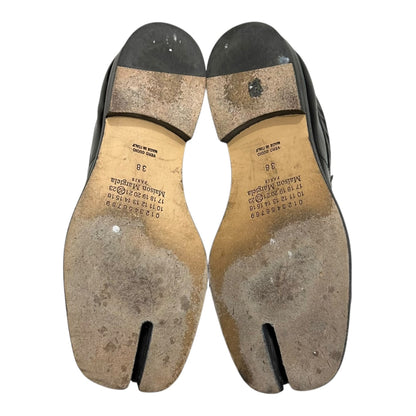 MAISON MARGIELA Tabi Coin High-Shine Leather Loafers Size 38
