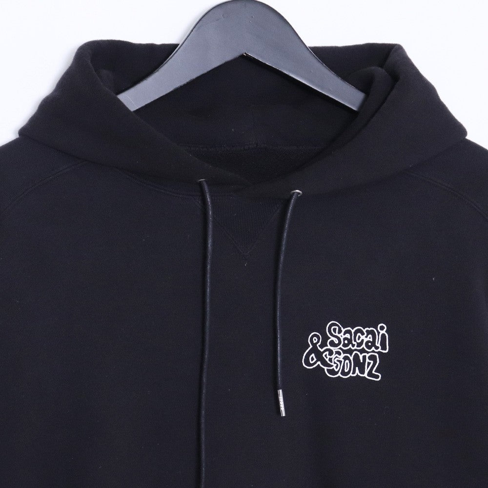 Sacai GONZ ONE LOVE Hoodie Black Size 3