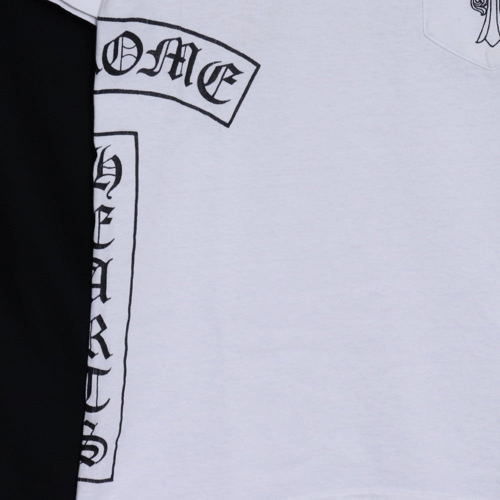 Chrome Hearts Old T-Bar CH Cross White Size M