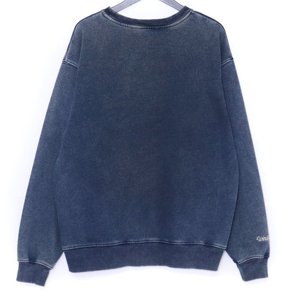 WIND AND SEA Indigo Crew Neck Logo T-Shirt Size L