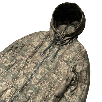 DOLCE&GABBANA Camouflage Quilted Jacket Green Size 44