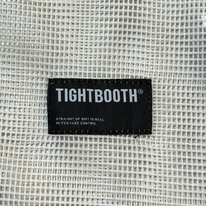 TIGHTBOOTH Mesh Skipper Shirt White Short Sleeve Size XL