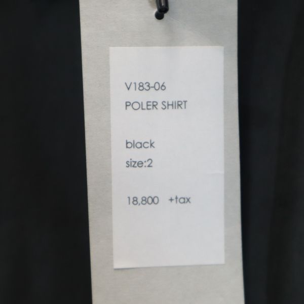 VAST 18AW Made in Japan Long Sleeve Shirt Black Size 2